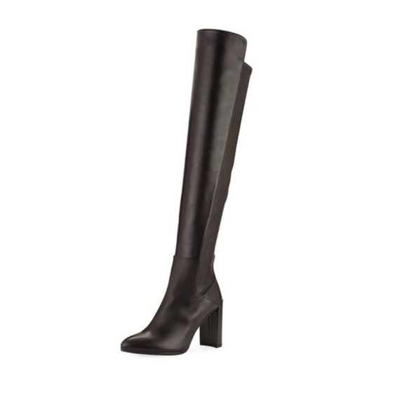 NWT Stuart Weitzman Allhyped Stretch Leather Boots - Picture 2 of 7